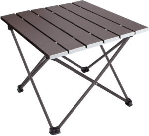 ロールテーブル キャンプ用品 Linkax アルミ製 アウトドアテーブル 耐荷重30kg 専用収納袋付き (折畳テーブル)