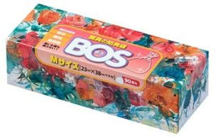 驚異の防臭袋 BOS (ボス) Mサイズ 90枚入り おむつ ・ うんち ・ 生ゴミ などの 処理 に最適 【袋カラー：ホワイト】 | BOS ボス | ごみ袋