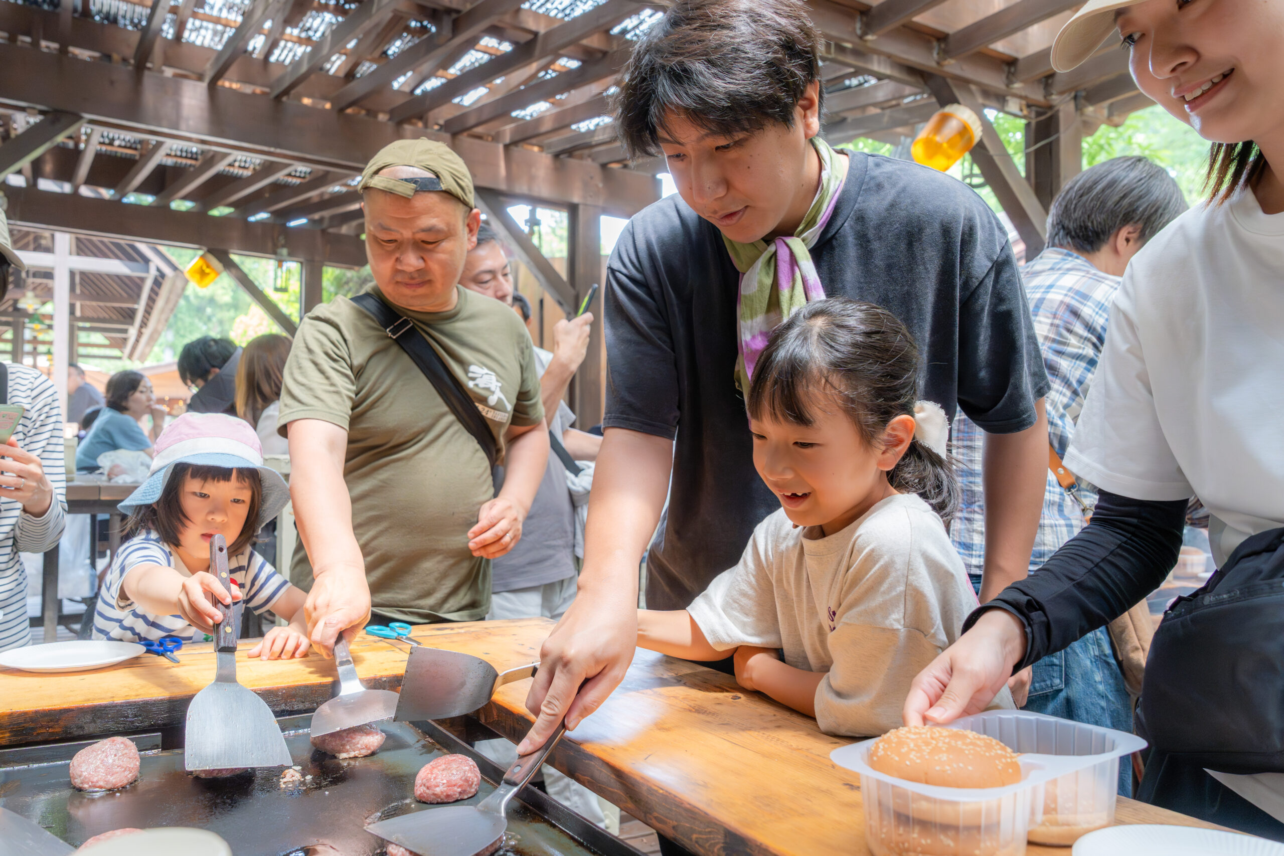 ハンバーガー作りの内容