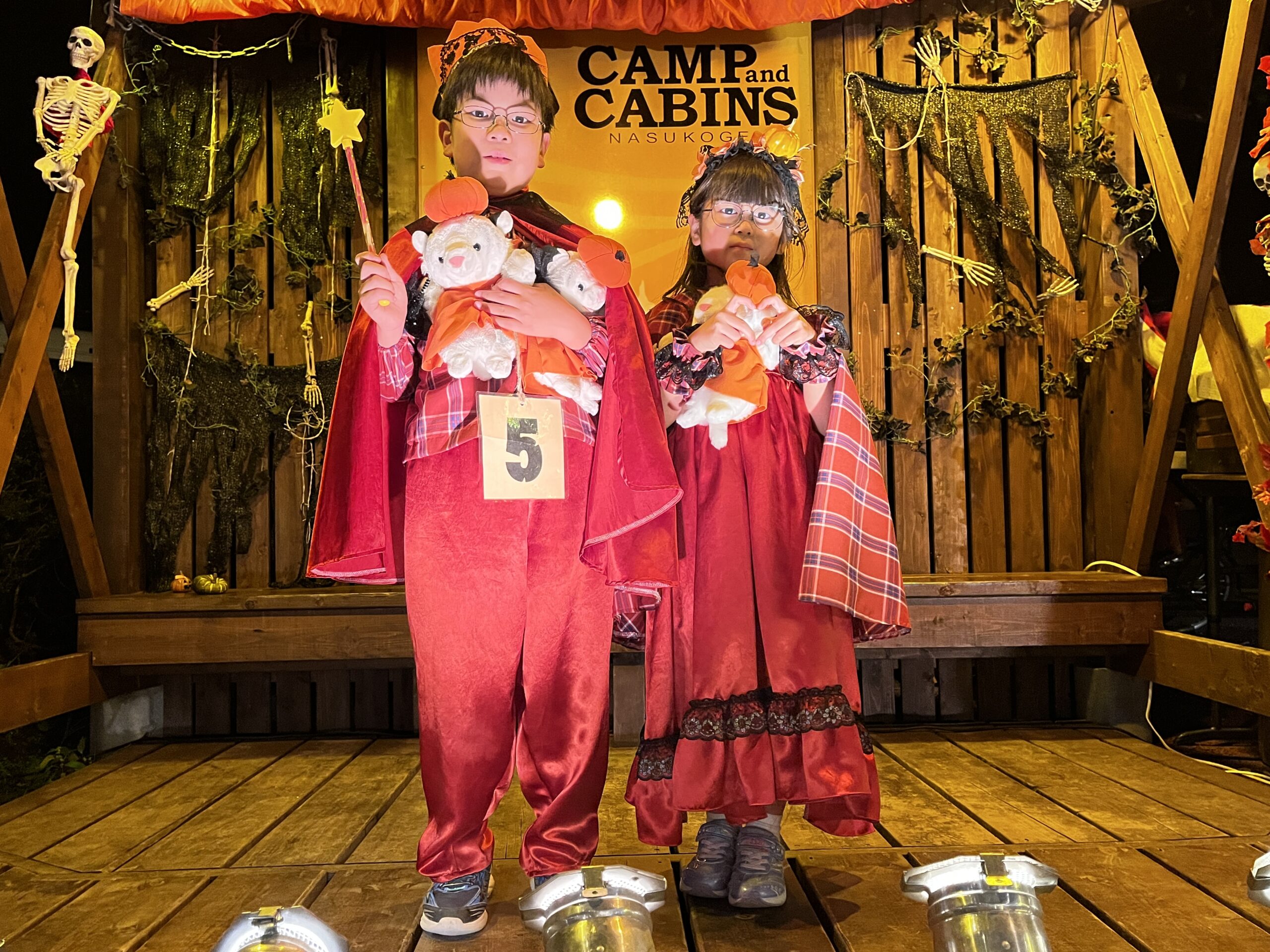 かぼちゃの王子様とお姫様お供と一緒