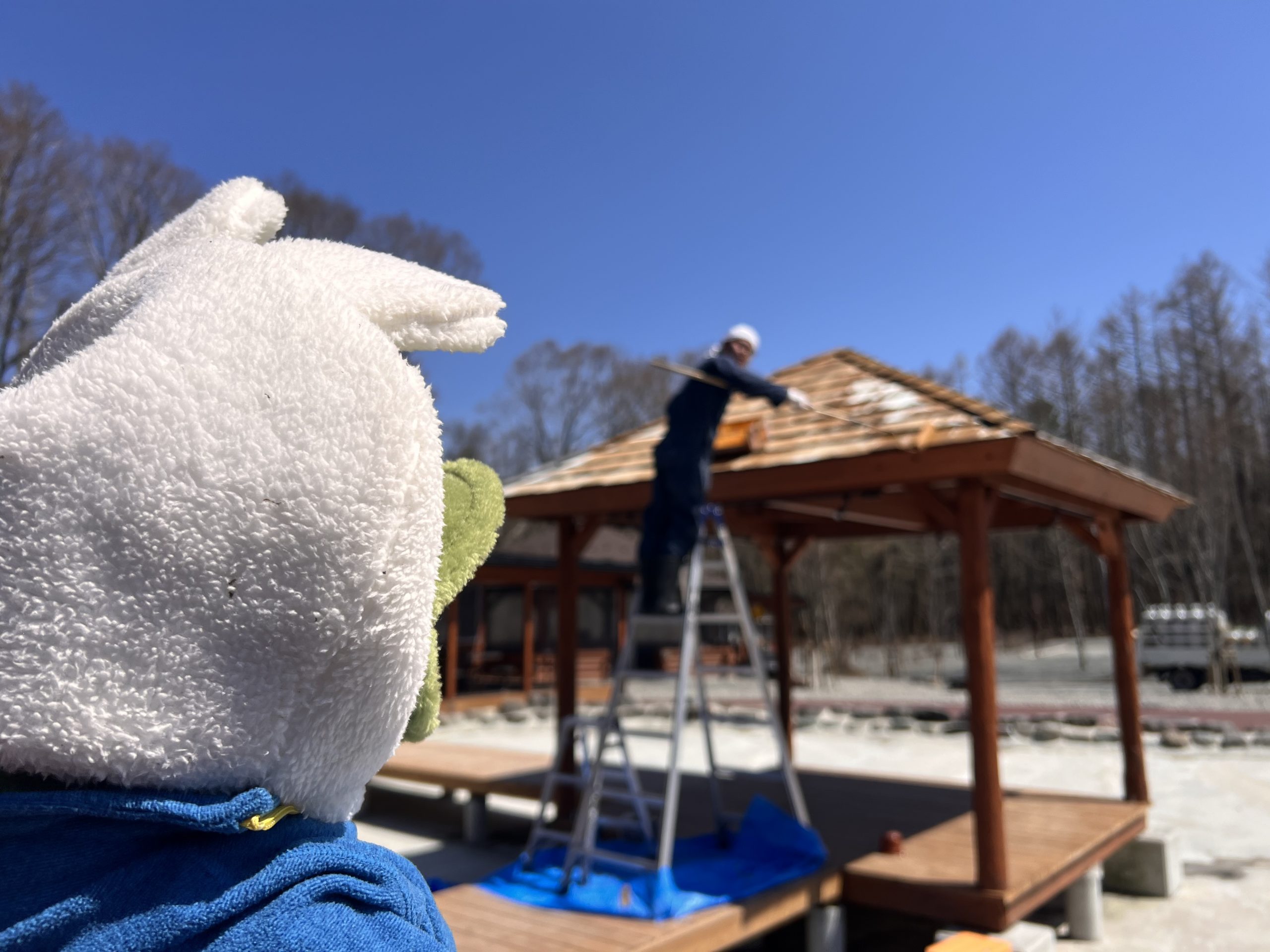 平日の場内作業