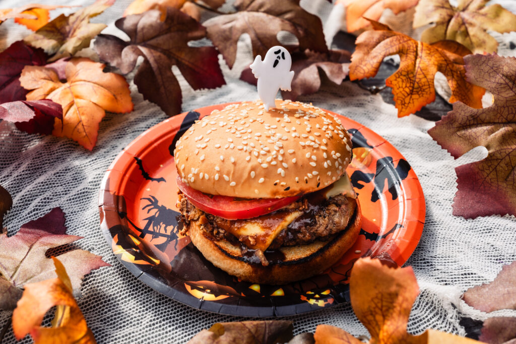 【Camp Halloween】ハロウィンバーガー作り