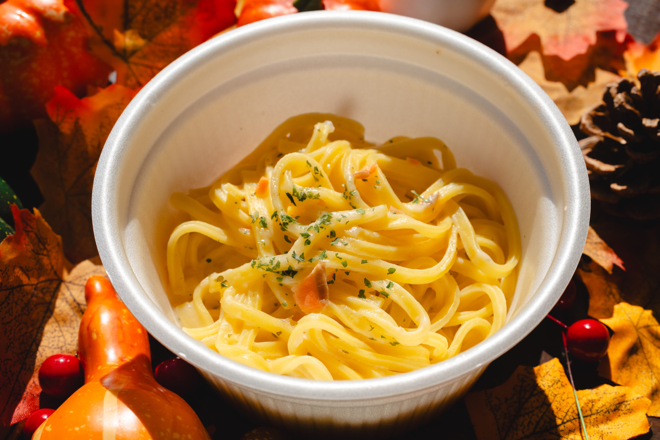 サーモンのクリームパスタ